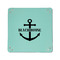 Chic Beach House 6" x 6" Teal Leatherette Snap Up Tray - APPROVAL