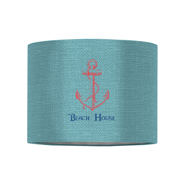 Chic Beach House 8" Drum Lampshade - FRONT (Fabric)
