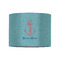 Chic Beach House 8" Drum Lampshade - FRONT (Fabric)