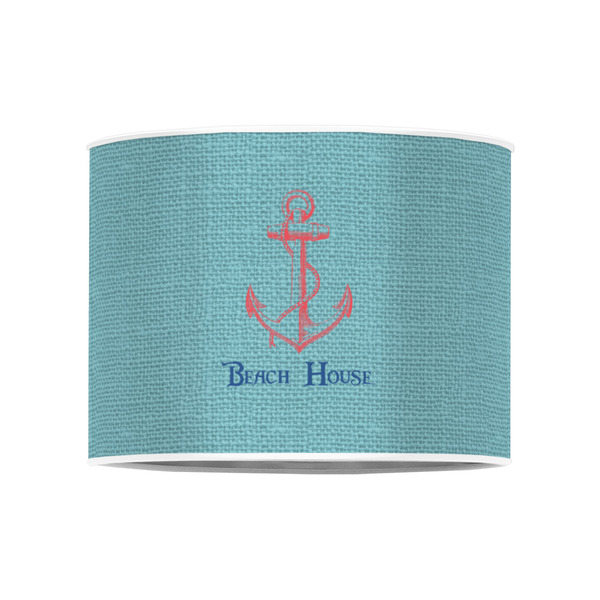 Chic Beach House 8" Drum Lampshade - FRONT (Poly Film)