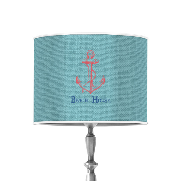 Chic Beach House 8" Drum Lampshade - ON STAND (Poly Film)