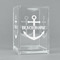Chic Beach House Acrylic Pen Holder - Angled View