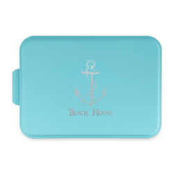 Chic Beach House Aluminum Baking Pan with Teal Lid