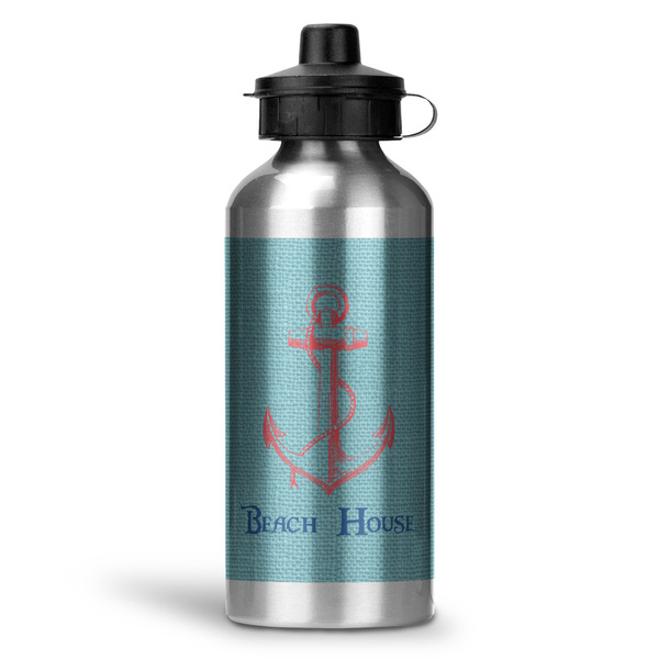 Custom Chic Beach House Water Bottle - Aluminum - 20 oz