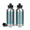 Chic Beach House Aluminum Water Bottle - Front and Back