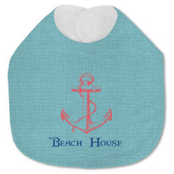 Chic Beach House Jersey Knit Baby Bib