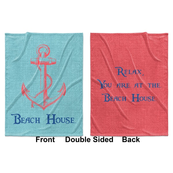 Chic Beach House Baby Blanket (Double Sided - Printed Front and Back)