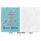 Chic Beach House Baby Blanket (Single Side - Printed Front, White Back)