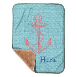 Chic Beach House Sherpa Baby Blanket - 30" x 40"