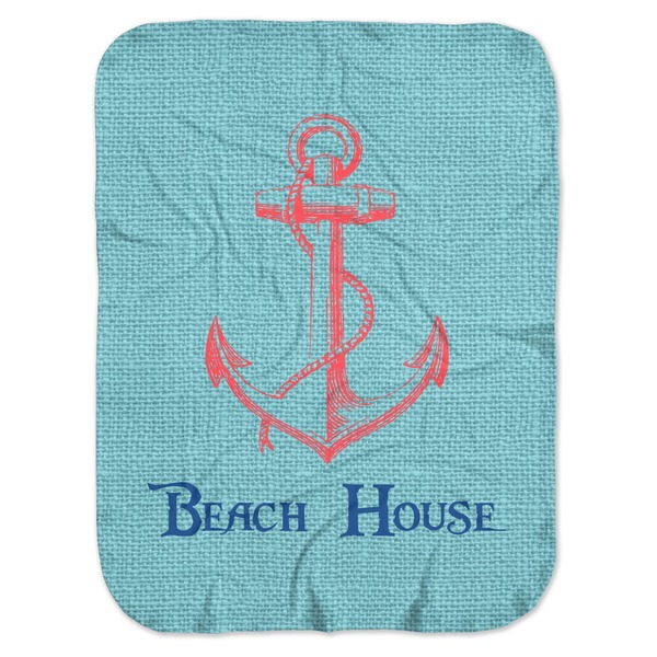 Custom Chic Beach House Baby Swaddling Blanket