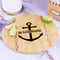 Chic Beach House Bamboo Cutting Board - In Context