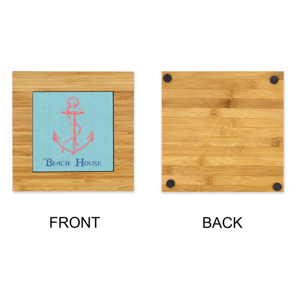 Chic Beach House Bamboo Trivet with 6" Tile - APPROVAL
