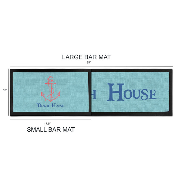 Chic Beach House Bar Mats - Sizing Chart