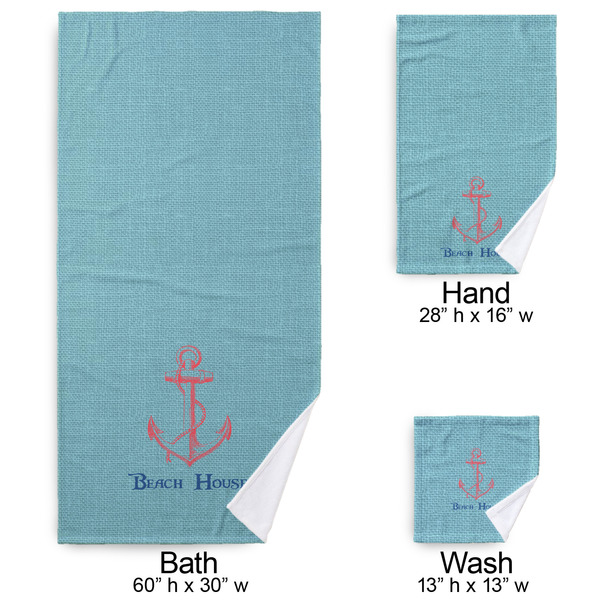 Chic Beach House Bath Towel Sets - 3-piece - Approval