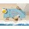 Chic Beach House Beach Towel Lifestyle