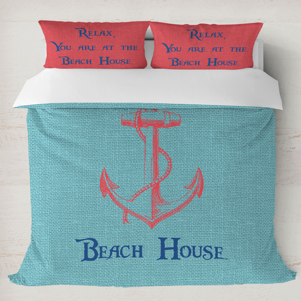 Custom Chic Beach House Duvet Cover Set - King
