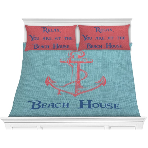 Custom Chic Beach House Comforter Set - King