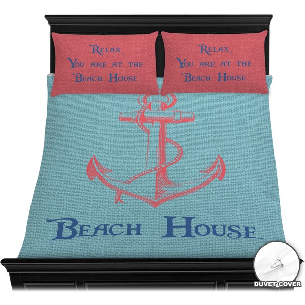 Chic Beach House Bedding Set (Queen) - Duvet