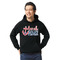 Chic Beach House Black Hoodie on Model - Front