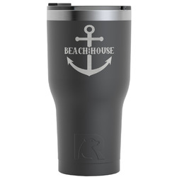 Chic Beach House RTIC Tumbler - Black - Engraved Front
