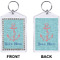 Chic Beach House Bling Keychain (Front + Back)