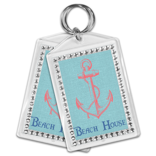 Chic Beach House Bling Keychain - MAIN