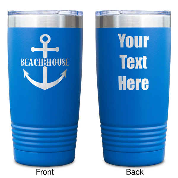Chic Beach House Blue Polar Camel Tumbler - 20oz - Double Sided - Approval