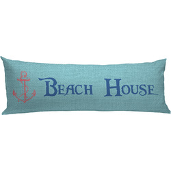Chic Beach House Body Pillow Case