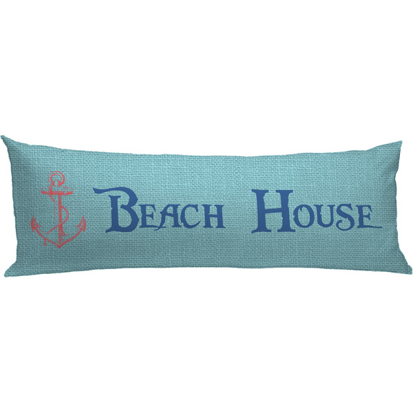 Custom Chic Beach House Body Pillow Case