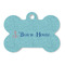 Chic Beach House Bone Shaped Dog ID Tag - Large - Front