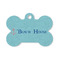 Chic Beach House Bone Shaped Dog ID Tag - Small