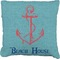 Chic Beach House Burlap Pillow (Personalized)