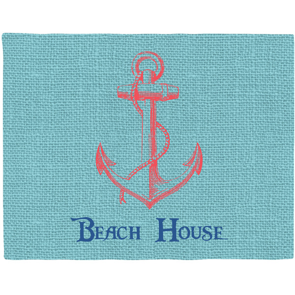 Custom Chic Beach House Woven Fabric Placemat - Twill