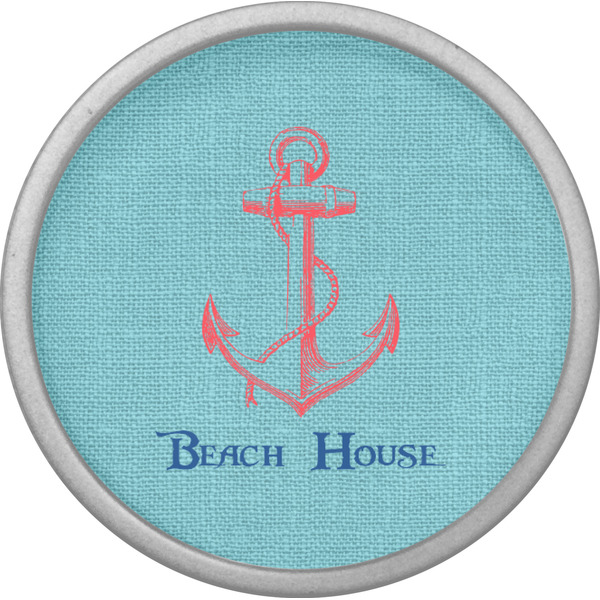 Chic Beach House Cabinet Knob - Nickel - Front