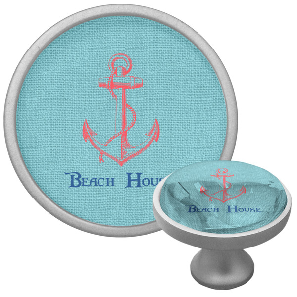 Chic Beach House Cabinet Knob - Nickel - Multi Angle