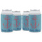 Chic Beach House Can Cooler (12 oz) - Set of 4