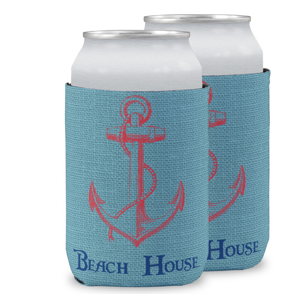 Custom Chic Beach House Can Cooler (12 oz)
