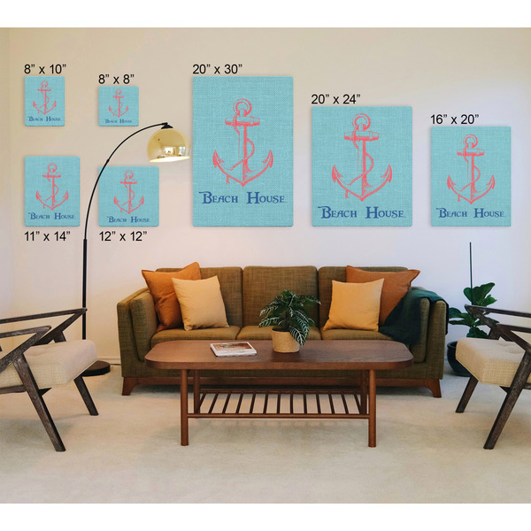 Chic Beach House Canvas Prints - Multiple Sizes