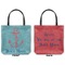 Chic Beach House Canvas Tote - Front and Back