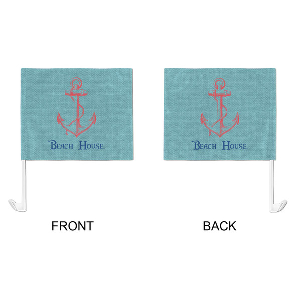 Chic Beach House Car Flag - Large - APPROVAL