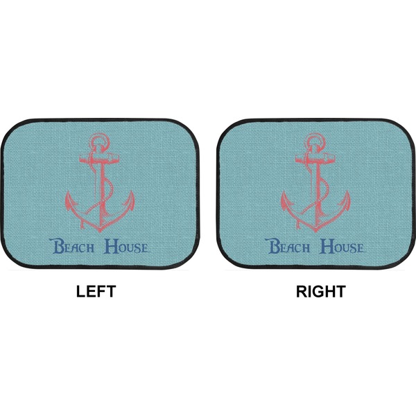 Chic Beach House Car Floor Mats (Back Seat) (Approval)