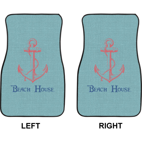 Chic Beach House Car Mat Front - Approval