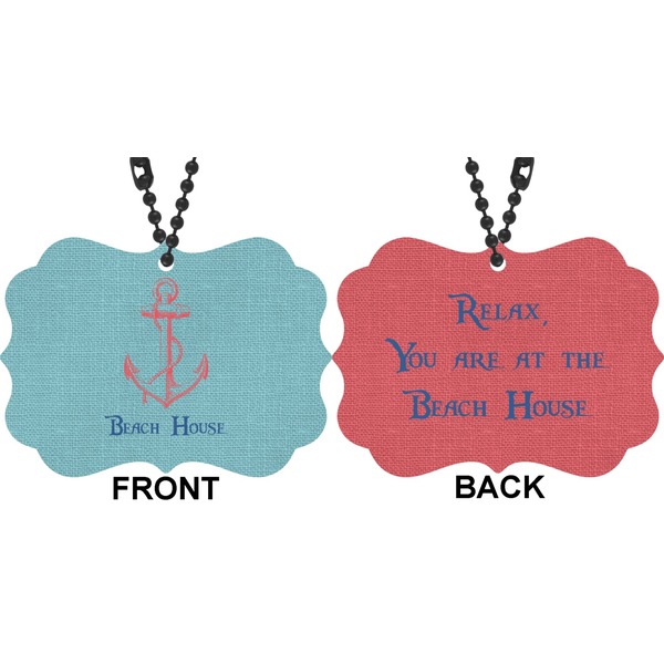 Chic Beach House Car Ornament (Approval)