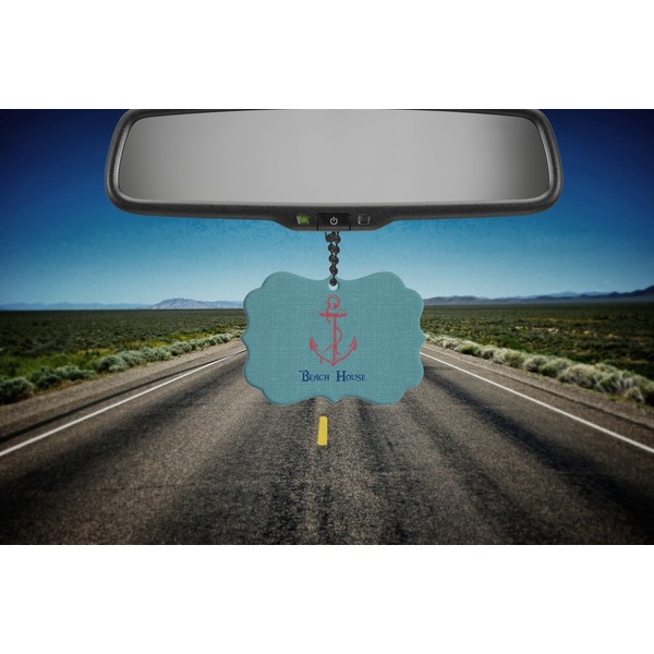 Chic Beach House Car Ornament (Road)
