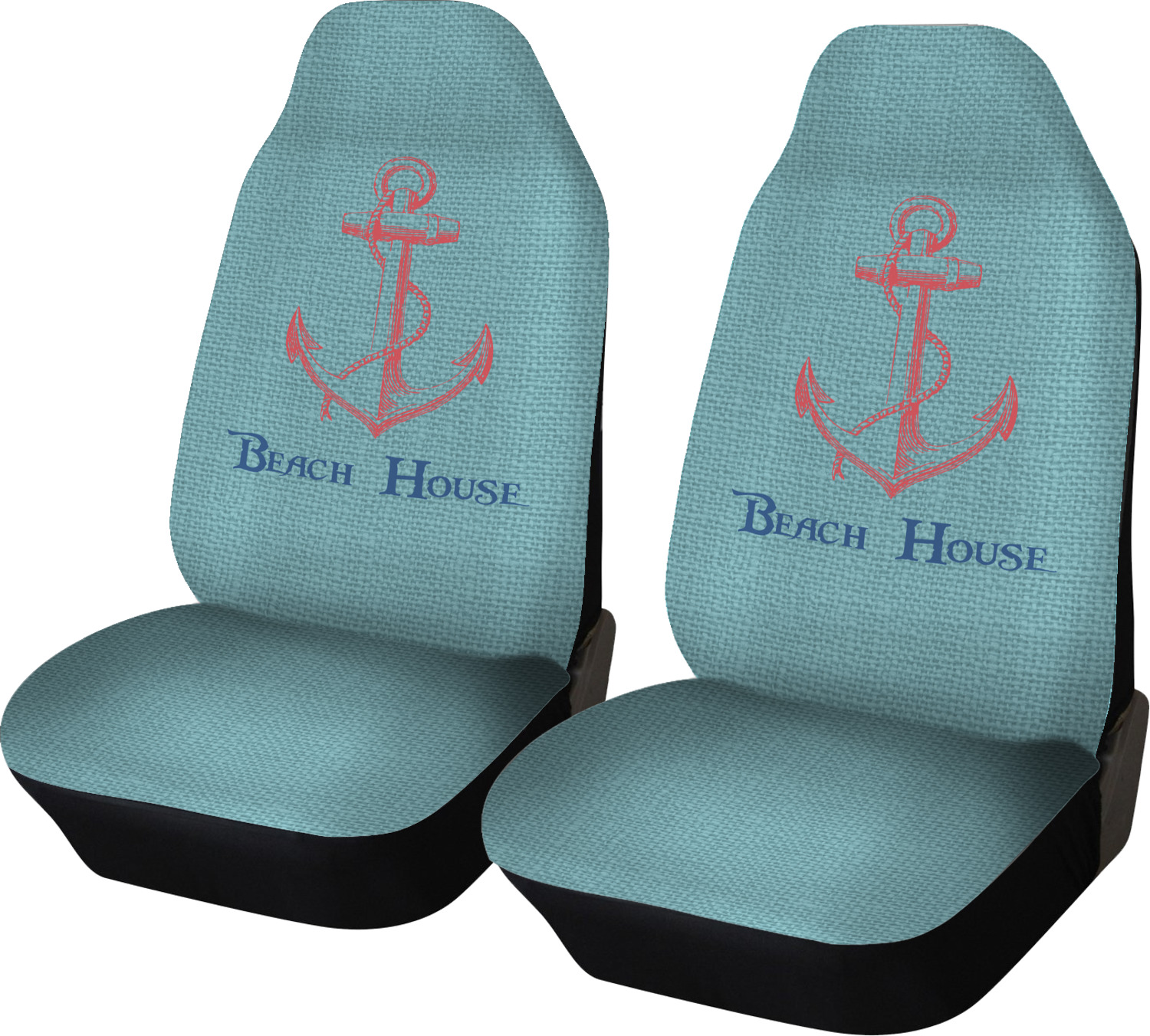 Chic Beach House Car Seat Covers (Set of Two) YouCustomizeIt