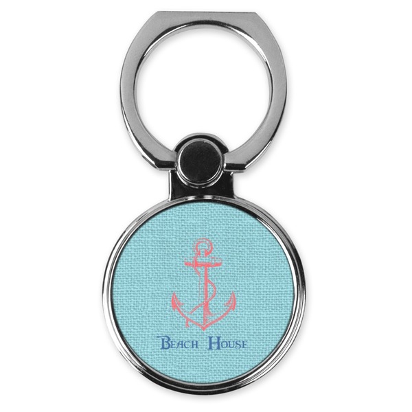 Custom Chic Beach House Cell Phone Ring Stand & Holder