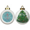 Chic Beach House Ceramic Christmas Ornament - X-Mas Tree (APPROVAL)