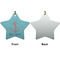 Chic Beach House Ceramic Flat Ornament - Star Front & Back (APPROVAL)