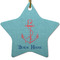 Chic Beach House Star Ceramic Ornament