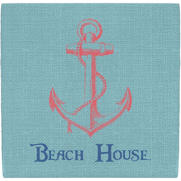 Custom Chic Beach House Ceramic Tile Hot Pad